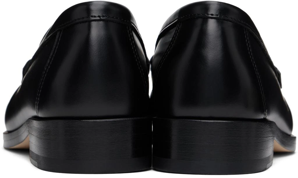 LEGRES Black Ruched Loafers 2