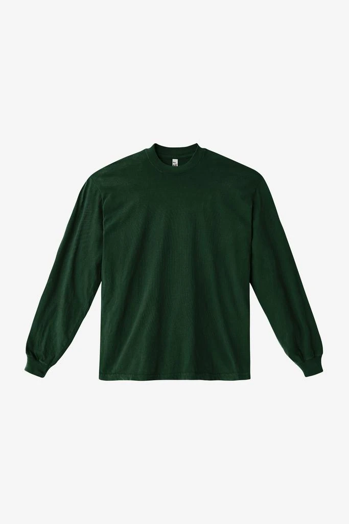 Los Angeles Apparel 1807GD Unisex - 6.5oz Long Sleeve Garment Dye Crew Neck T-Shirt (Extra Colors) 2