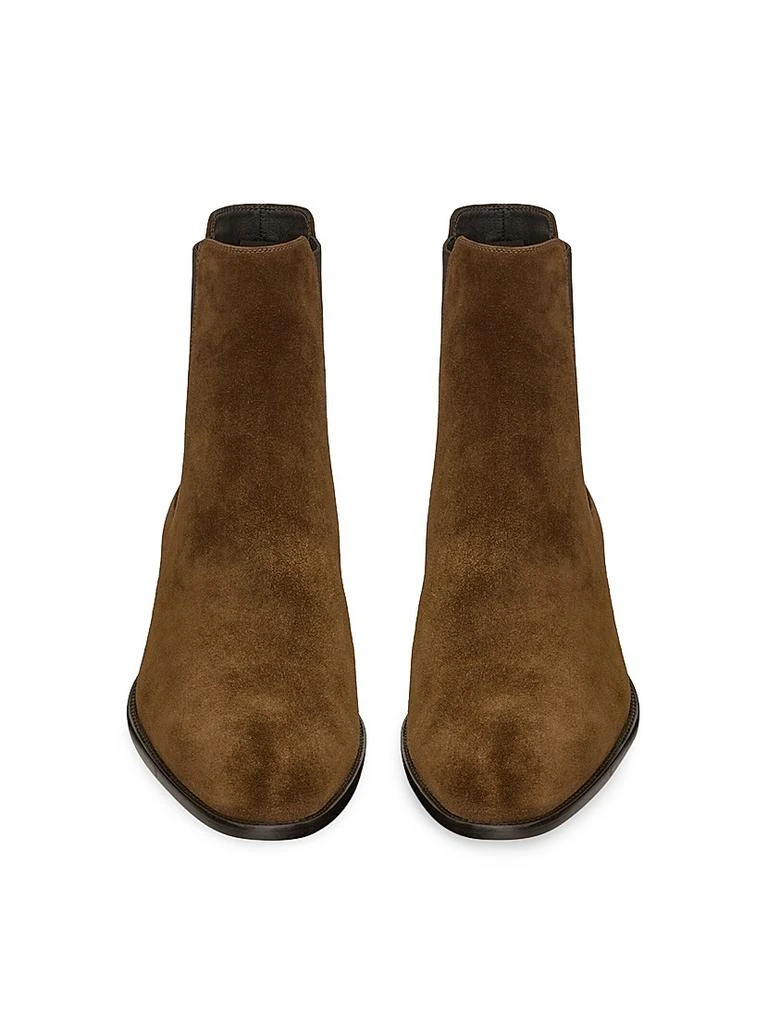 Yves Saint Laurent Wyatt Chelsea Boots In Suede 2