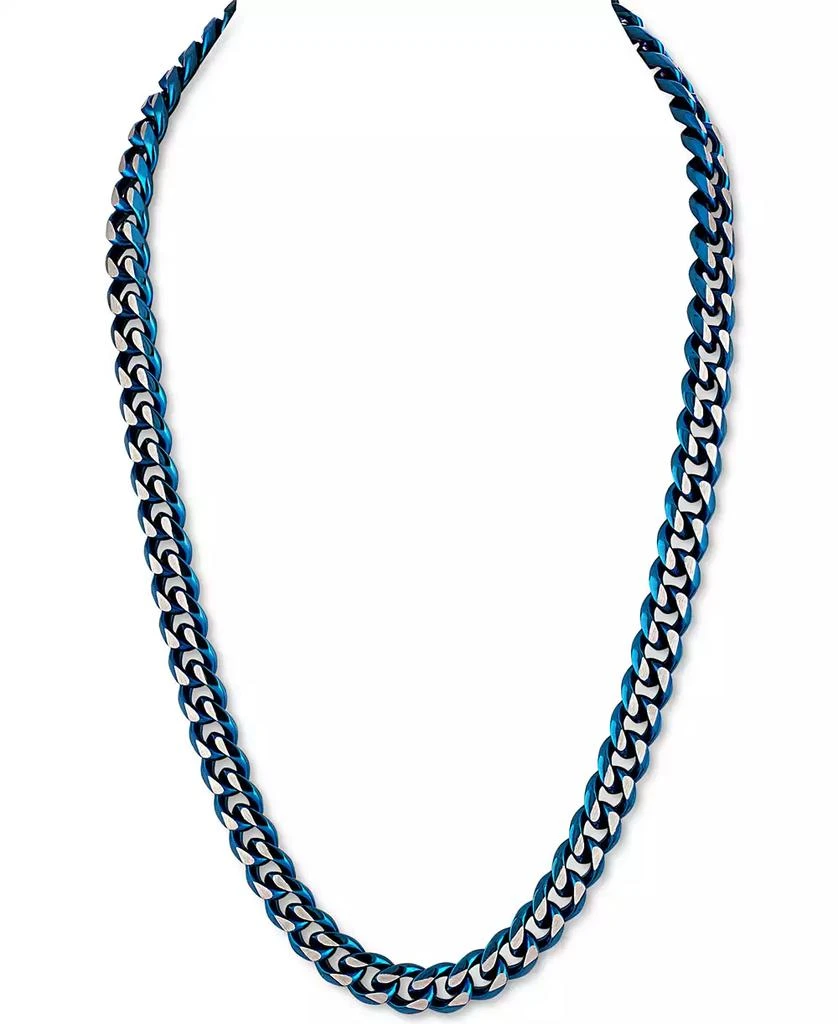 Esquire Men's Jewelry Two-Tone Curb Link 22"Chain Necklace, Created for Macy's 1