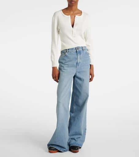 Chloé Jeannette embellished leather clogs 3