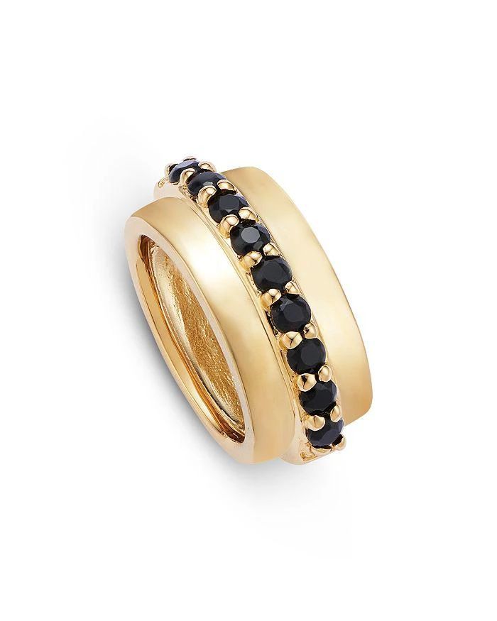 Moon 
Meadow 14K Yellow Gold Onyx Circle Charm Pendant