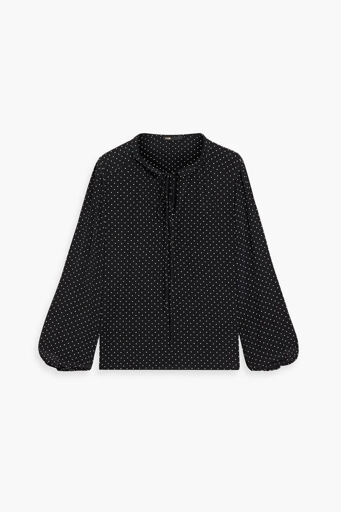 Maje Polka-dot crepe blouse 1