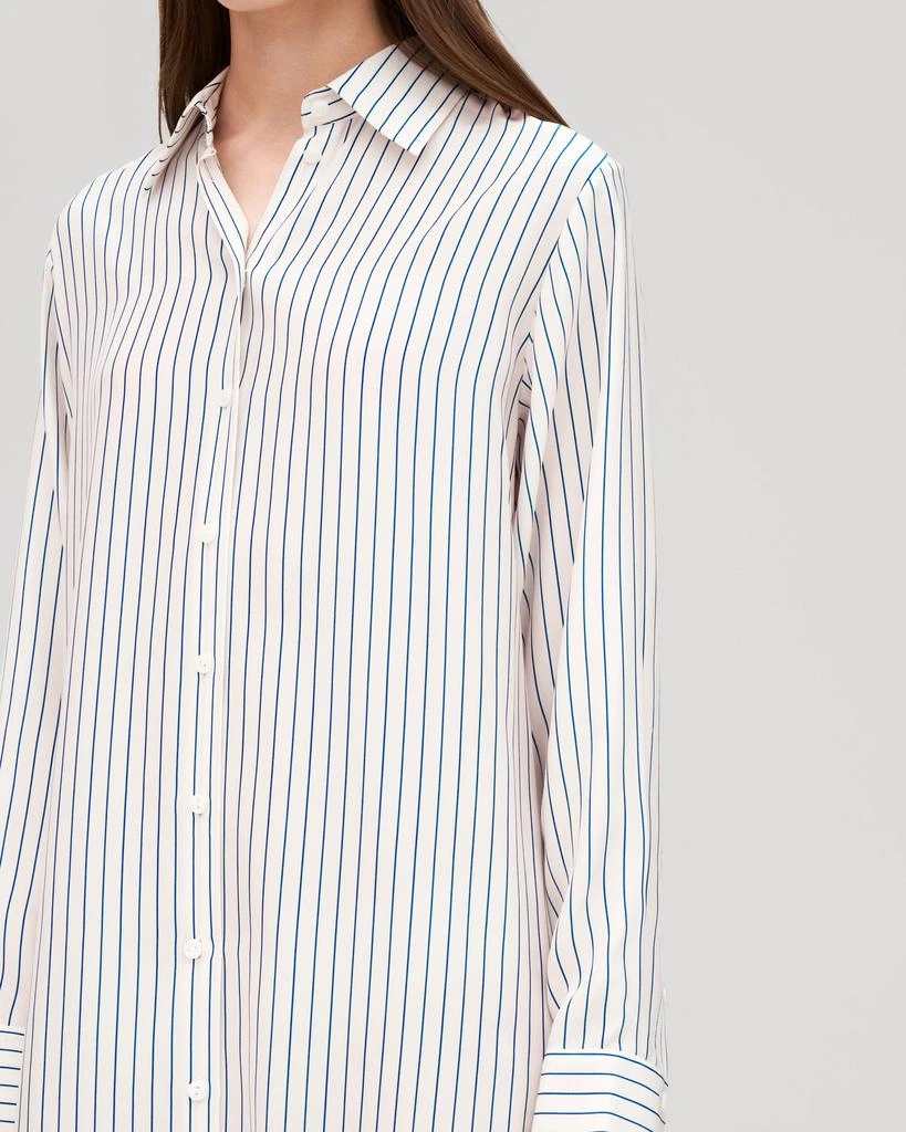 LILYSILK Pinstriped Freesia Shirt Dress for Women 4