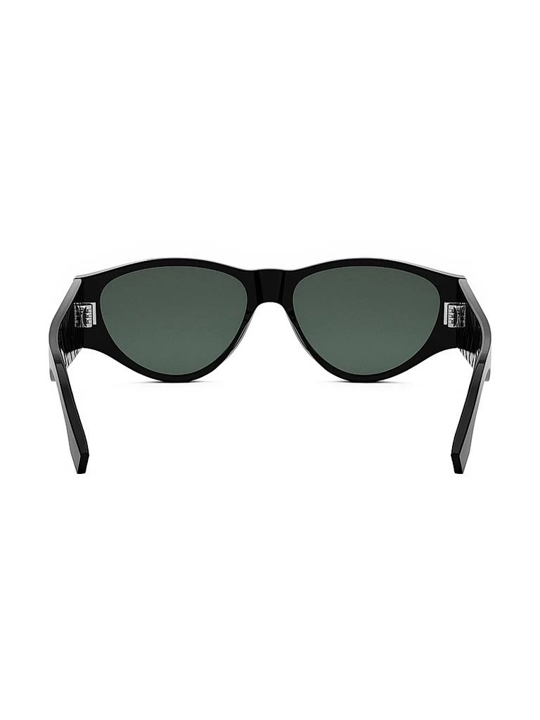 Fendi Black and Gray Round Sunglasses Fendi Roma 51MM Round Sunglasses | Saks Fifth Avenue main image 3