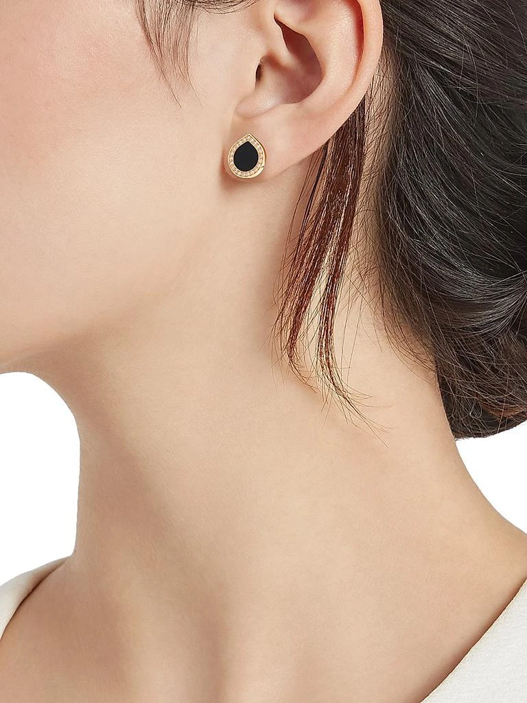 Repossi Antifer 18K Rose Gold, Gemstone & 0.08 TCW Diamond Single Stud Earring 2