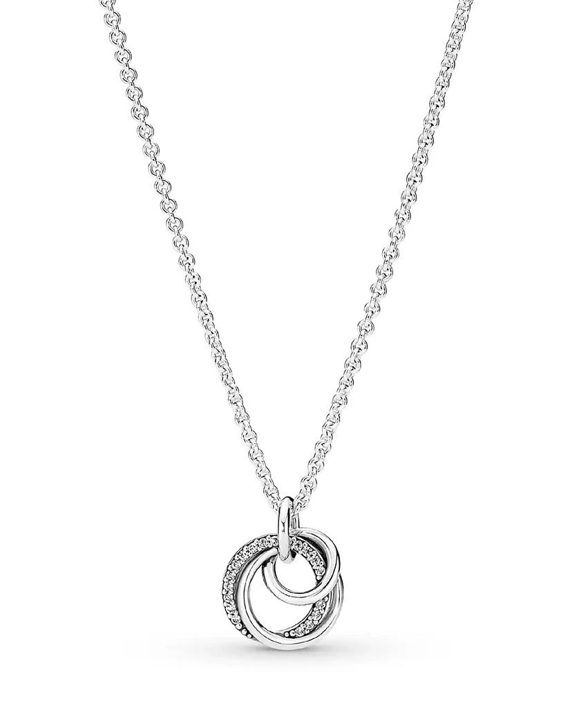 PANDORA Family Always Encircled Sparkling Cubic Zirconia Pave Pendant Necklace 1