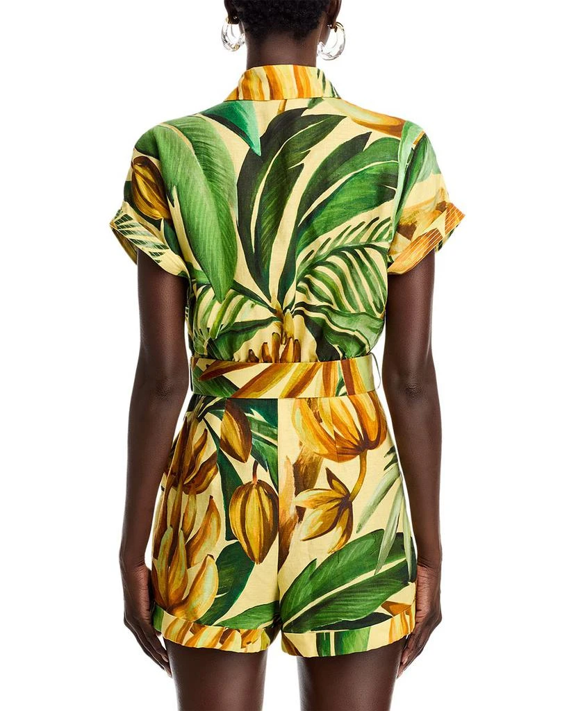 Farm Rio Bananart Belted Romper 3