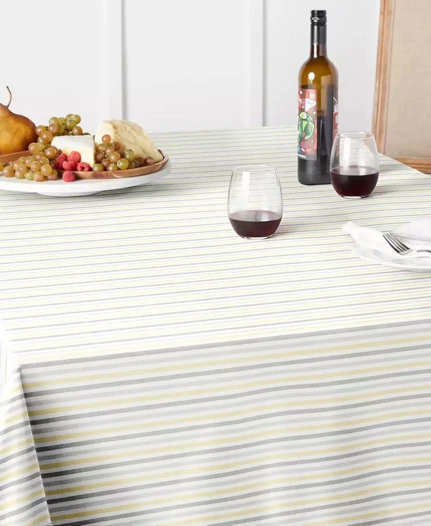 Martha Stewart Daisy Stripe Tablecloth 4