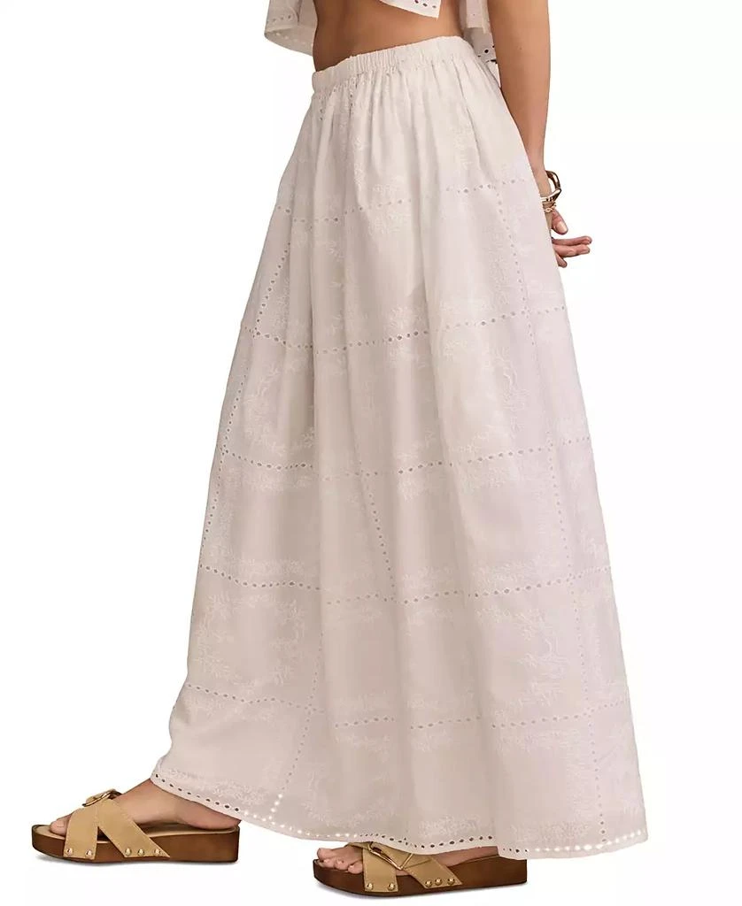 Lucky Brand Women's Embroidered Breezy Eyelet Maxi Skirt 3