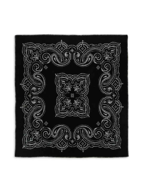Givenchy Bandana Wool Throw Blanket 1