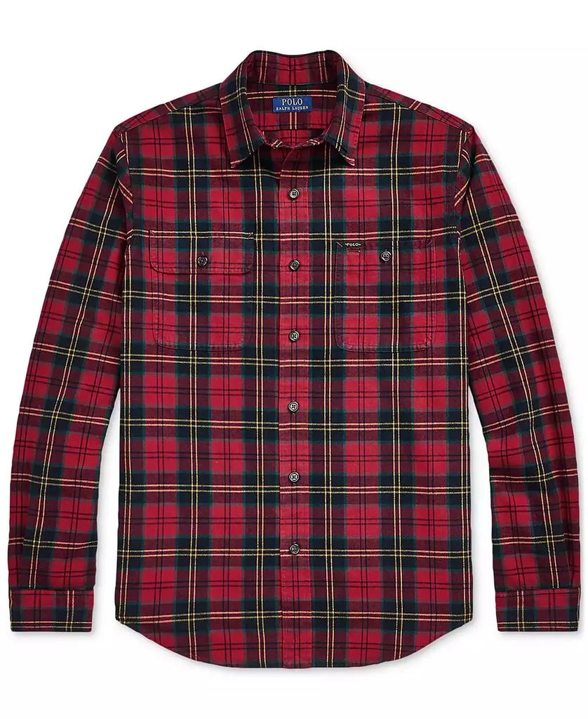 Ralph Lauren Men's Classic-Fit Plaid Oxford Workshirt 5
