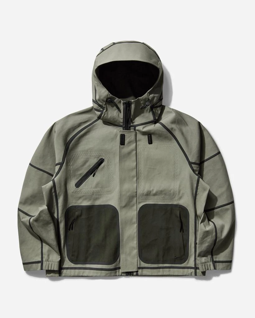NIKE Men's Tech Storm-FIT Hooded Rain Jacket Light Army 1