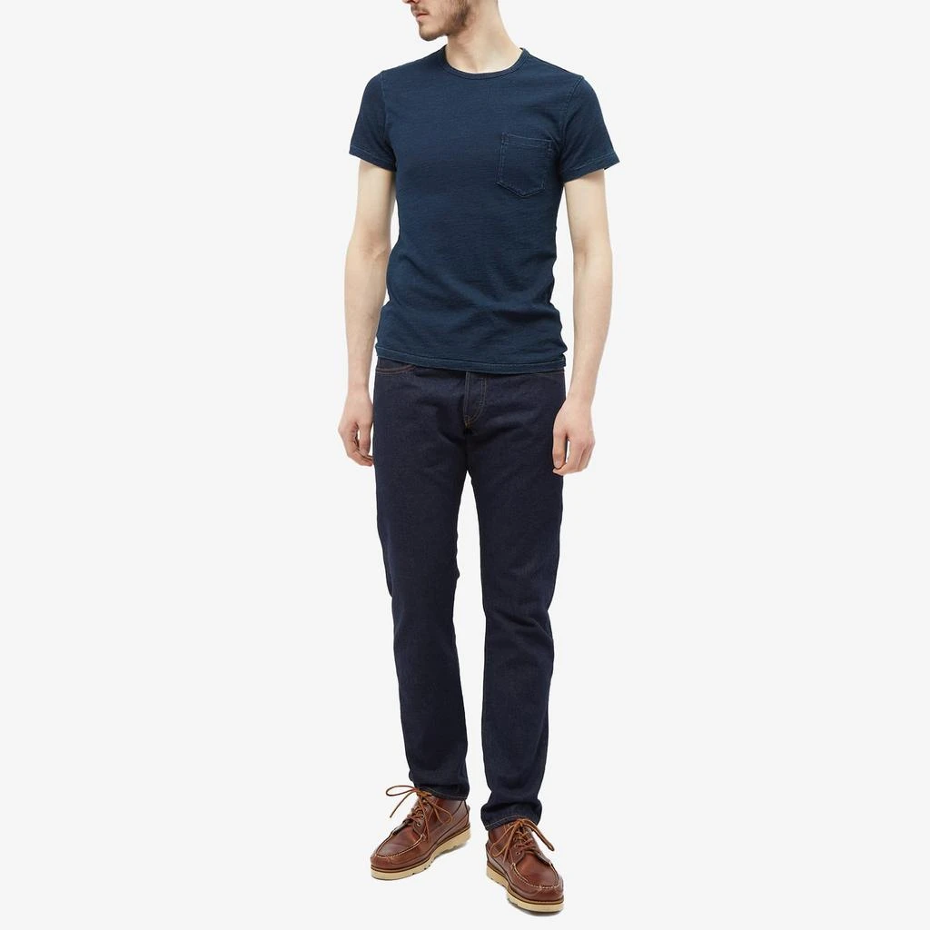 RRL RRL Indigo Dyed Crew T-Shirt 4