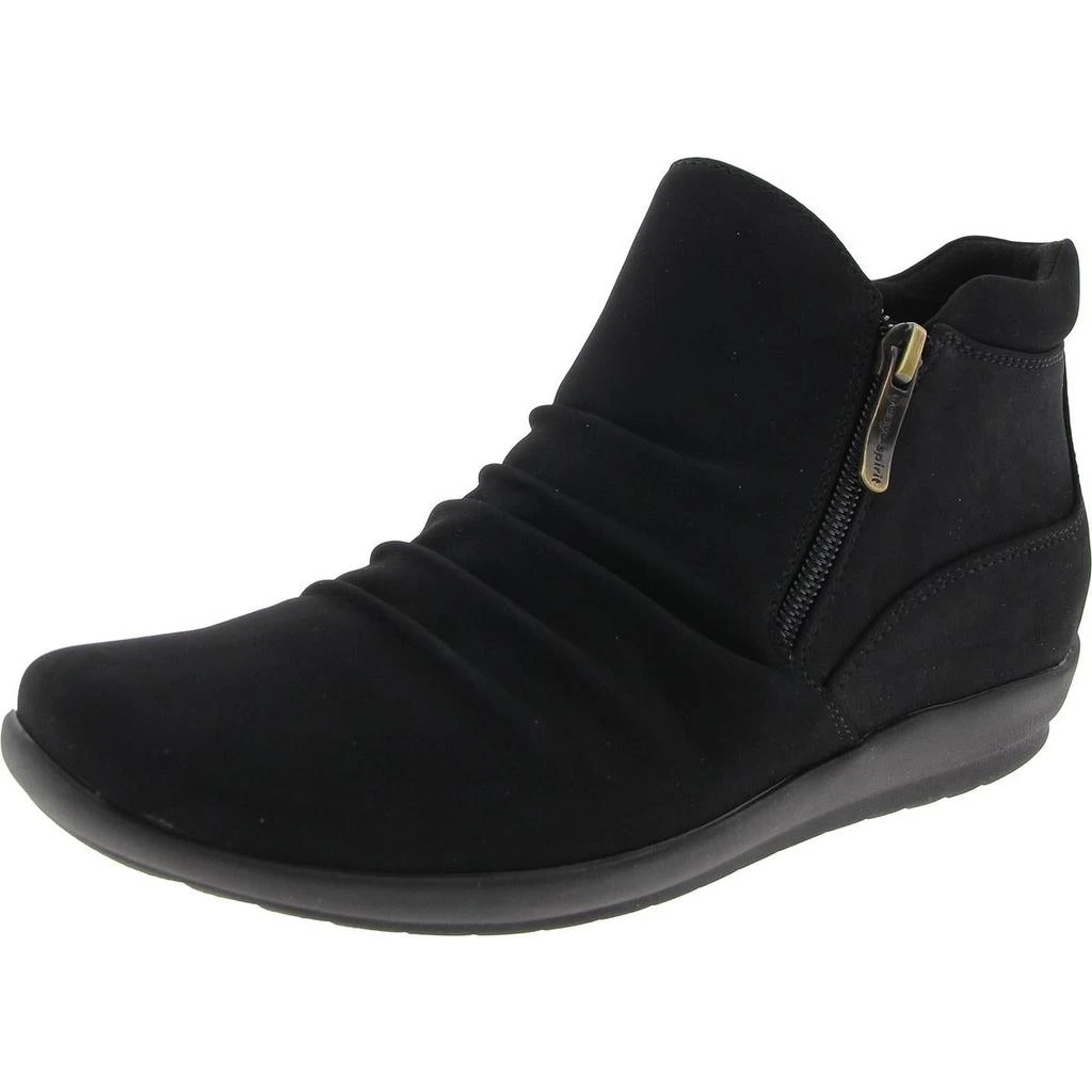 Easy Spirit Womens Zipper Faux Suede Ankle Boots 1