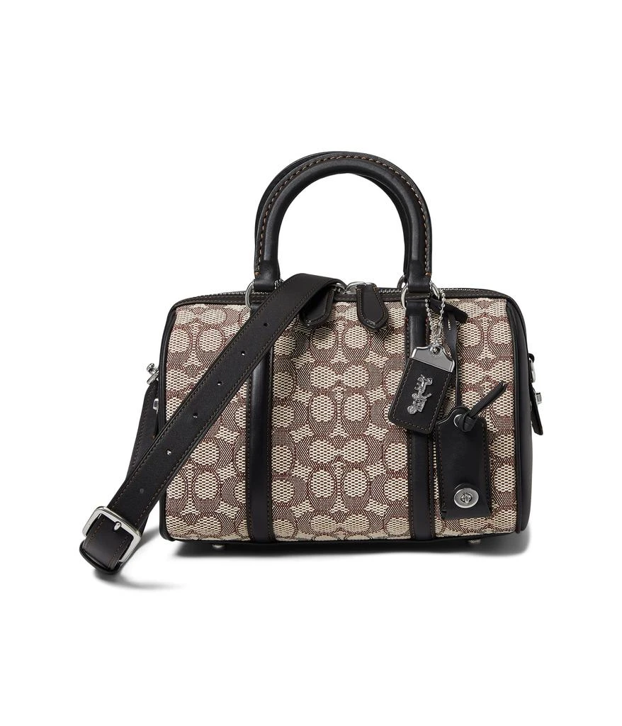 Coach Signature Textile Jacquard Ruby Satchel 25 1