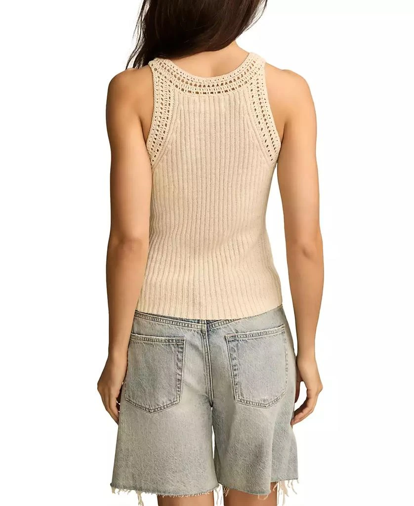 Lucky Brand Women's Crochet Trim Tank Top 3