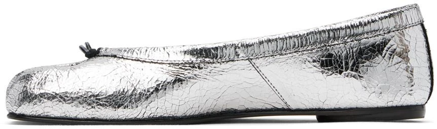 MAISON MARGIELA Silver Tabi Broken Mirror Ballerina Flats 3