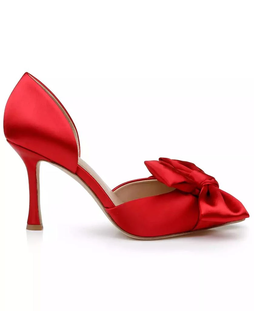 Badgley Mischka Women's Sidney Slip On Evening Bow Pumps 6