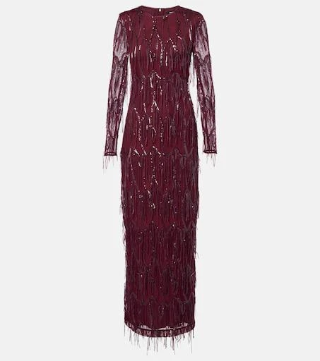 ROTATE Birger Christensen Embellished draped satin corset gown - Dresses &  Skirts - Free Shipping - BeyondStyle