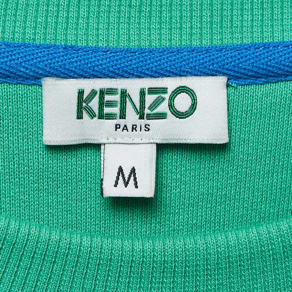 Kenzo Kenzo Green Tiger Embroidered Cotton Crew Neck Sweatshirt M 4