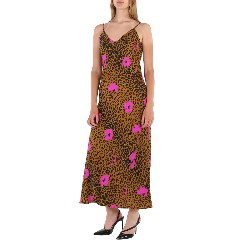 Essentiel Essentiel Ladies Shelly Leopard Print Slip Midi Dress 2