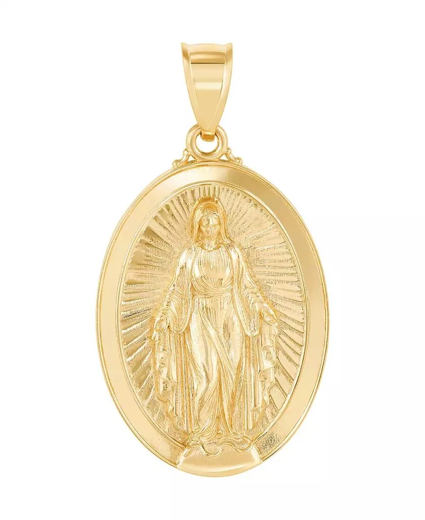 Macy's Mary Medal Pendant in 10k Yellow Gold 4