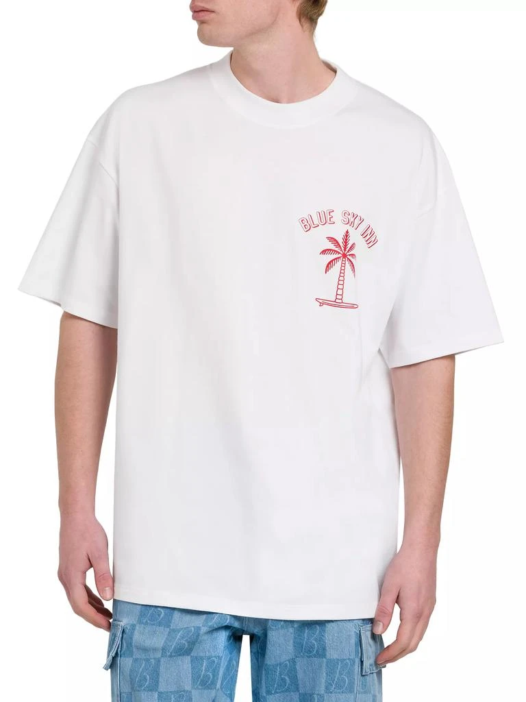 Blue Sky Inn Surf Palm Logo Cotton T-Shirt 3