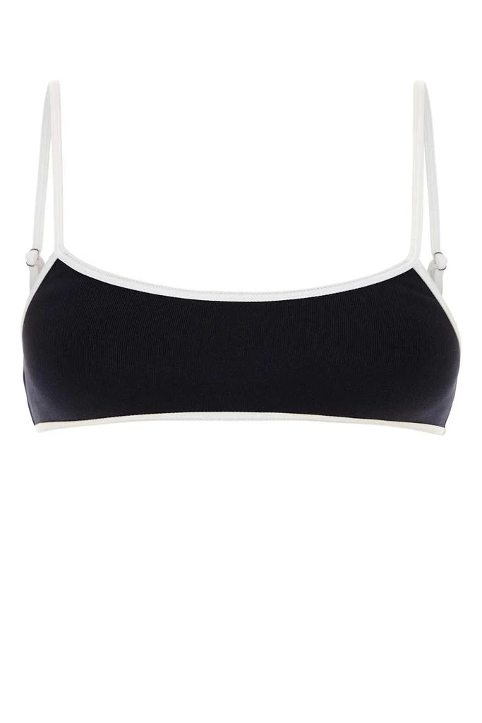 Miu Miu Midnight Blue Stretch Nylon Bikini Top 1