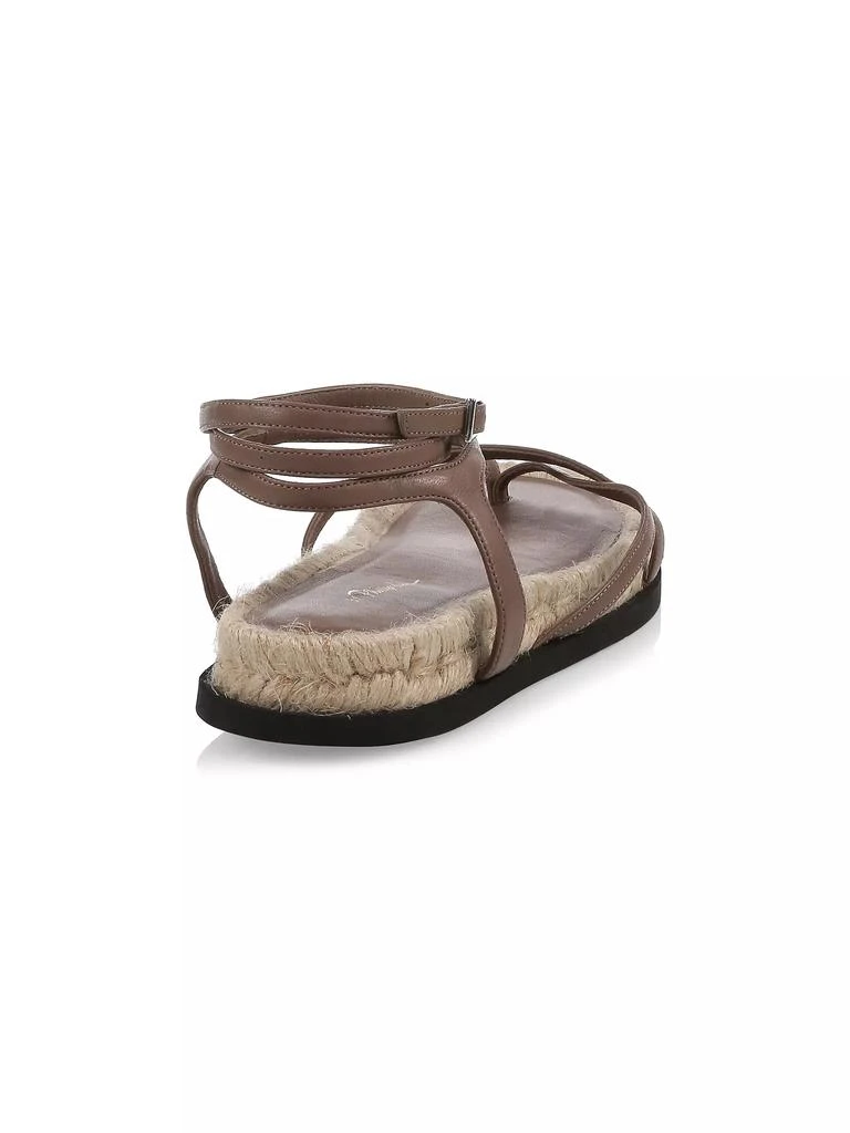 3.1 Phillip Lim Yasmine Ankle-Strap Leather Espadrille Sandals 3