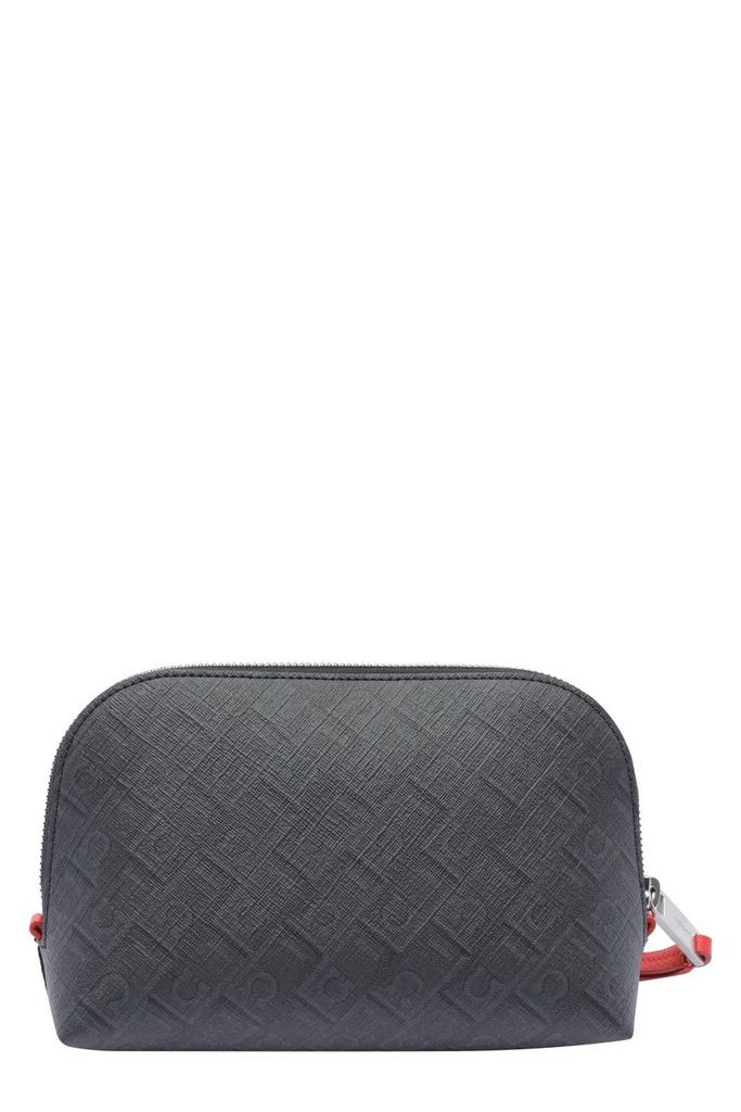 Salvatore Ferragamo Ferragamo Monogram Printed Zipped Wash Bag