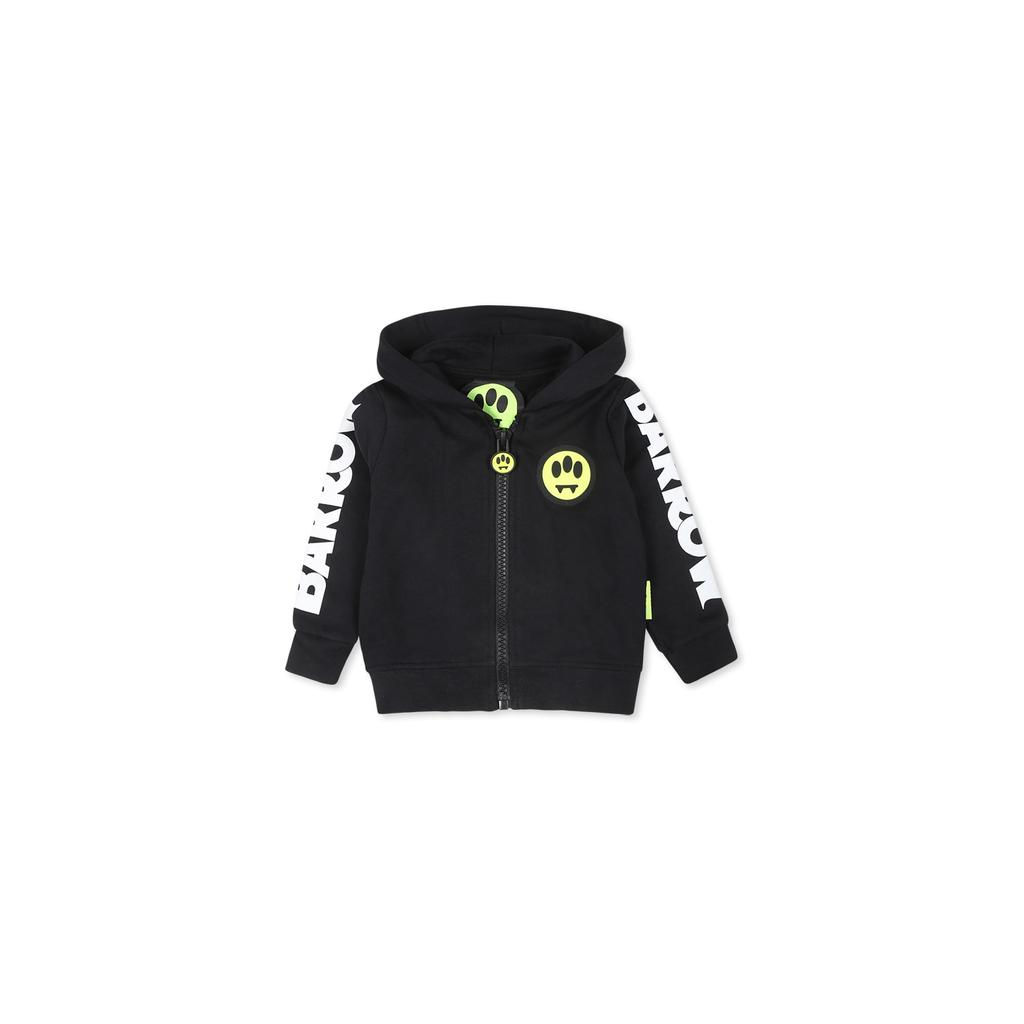 BARROW Black Sweatshirt For Babykids With Smiley