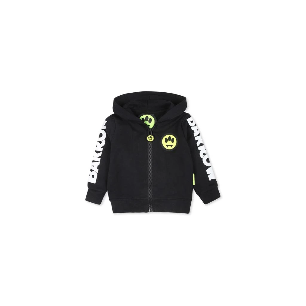 BARROW Black Sweatshirt For Babykids With Smiley 1