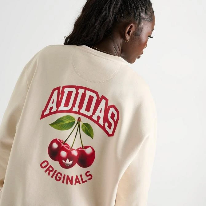 Adidas Women's adidas Originals Cherry Oversized Crewneck Sweatshirt 5