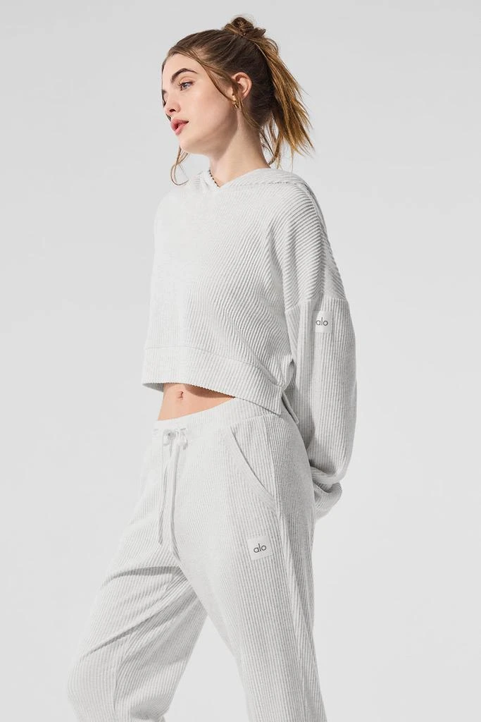 Alo Muse Hoodie - White Heather 1