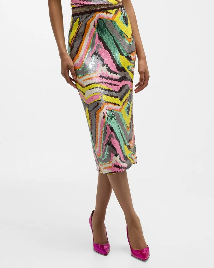 Le Superbe Pop Art Liza Sequined Skirt 7