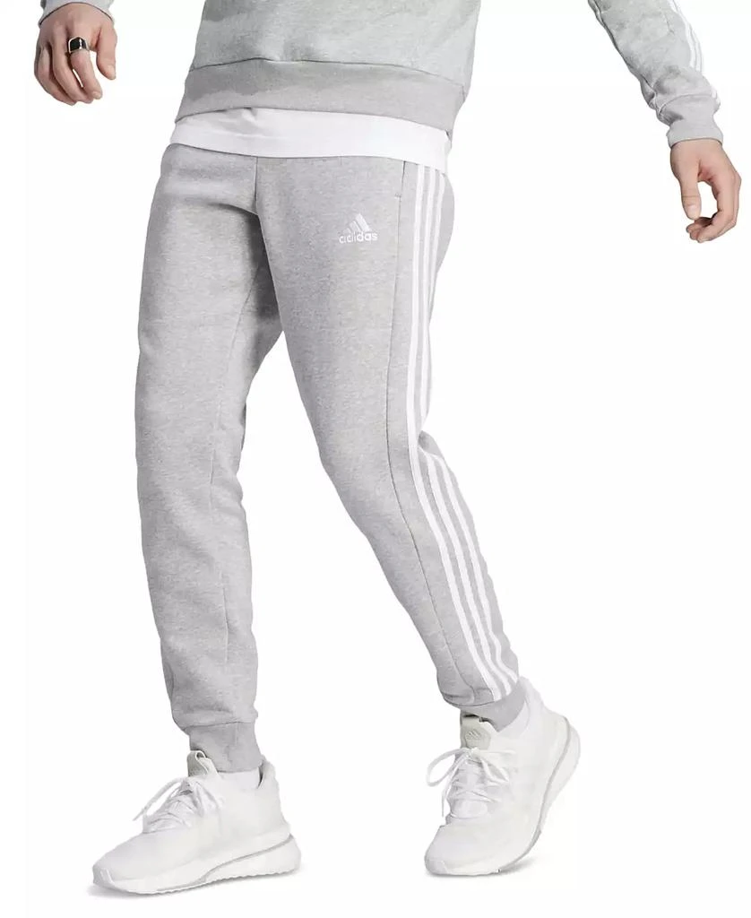 Adidas Men's Essentials 3-Stripes Regular-Fit Fleece Joggers 1