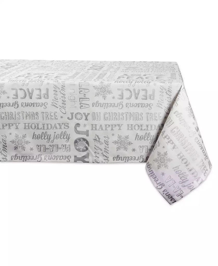 Design Imports Christmas Collage Tablecloth 60" x 84" 1