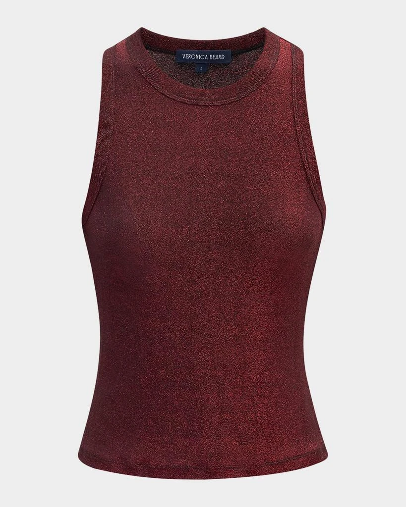 VERONICA BEARD Jordyn Sparkly Cropped Tank Top 1