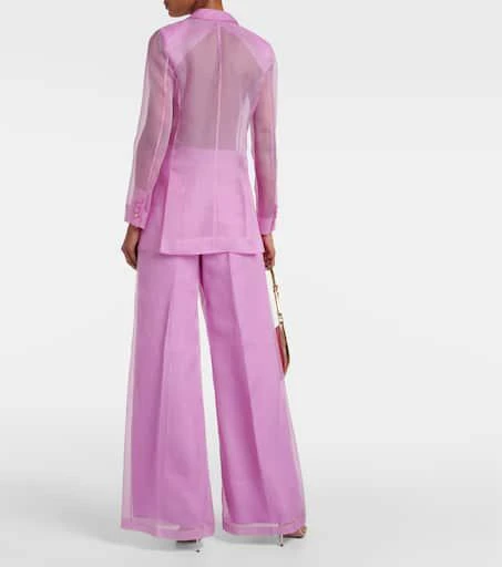 Max Mara Negrar silk organza blazer 3