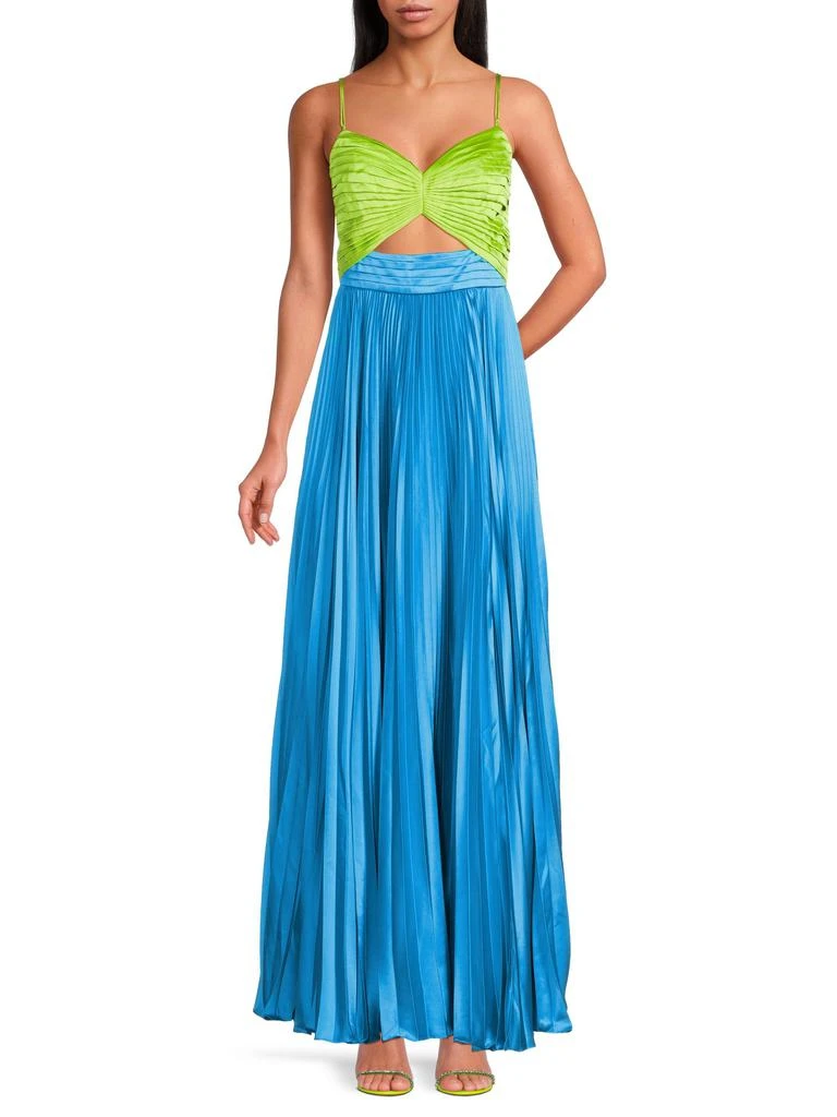 Amur Silas Two-Tone Maxi Dress, 6 / Blue Amur Silas Two-Tone Maxi Dress, 6 / Blue
