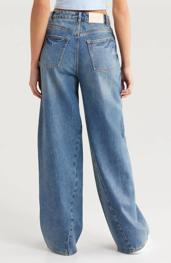 Purple Brand Twisted Coated Baggy Wide Leg Jeans 2