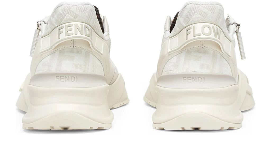 FENDI White leather low-tops 3