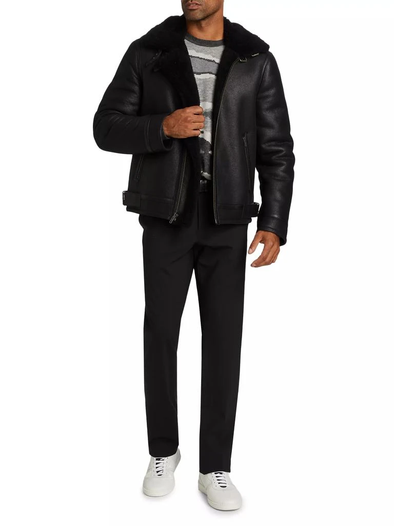 Saks Fifth Avenue COLLECTION Leather Aviator Jacket 2
