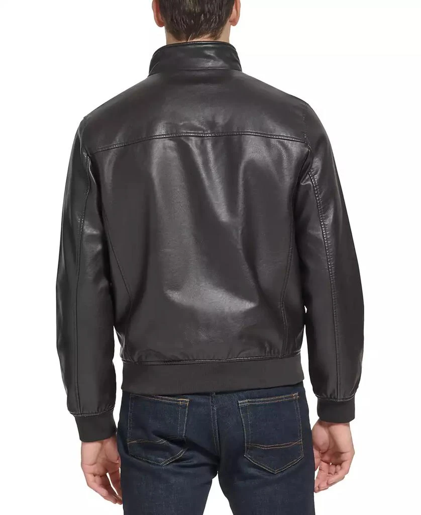 Tommy Hilfiger Men's Faux Leather Stand Collar Bomber 5