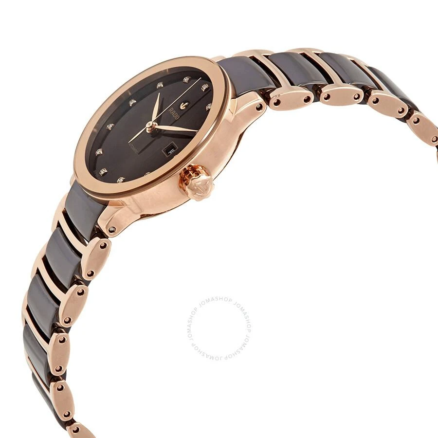 Rado Centrix Automatic Diamond Brown Dial Ladies Watch R30183752 2