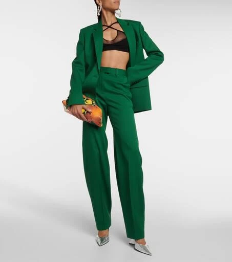 The Attico Single-breasted wool-blend blazer 2