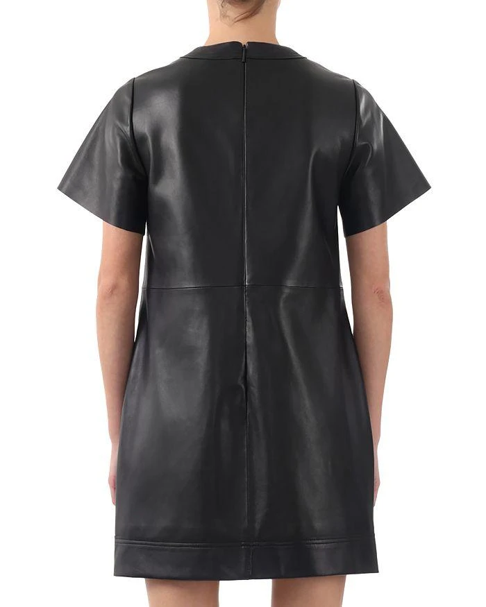 Jason Wu Leather Short Sleeve Shift Dress 4