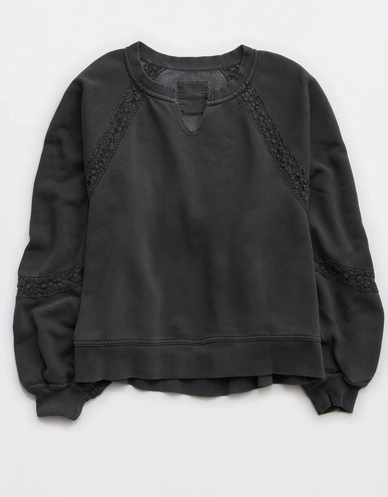 Aerie Aerie Hey Crochet Sweatshirt 3