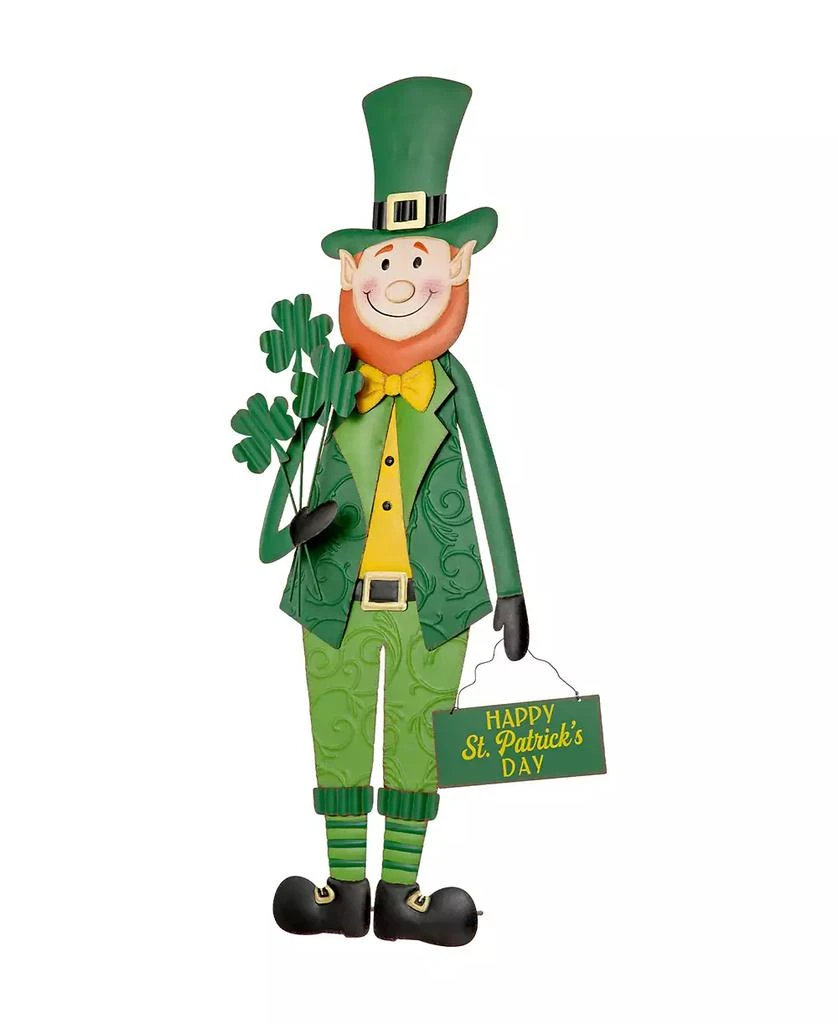 Glitzhome 36" H St. Patrick
s Metal Leprechaun Yard Stake or Standing Decor or Wall Decor 2